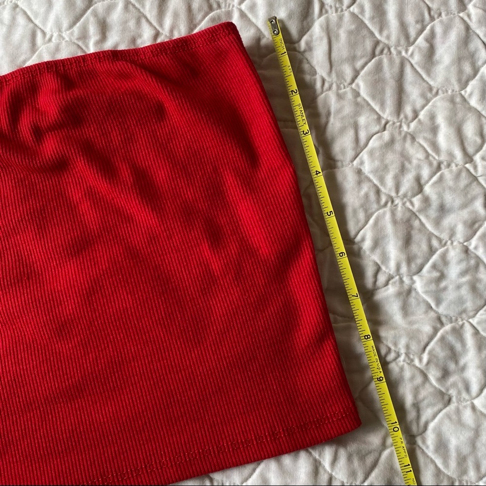 Basic Red Tube Top - Picture 3 of 4